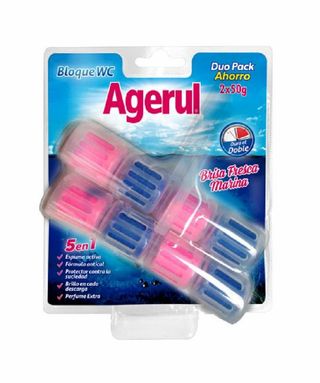 Limpiador Wc Agerul Brisa Fresca Marina Pack Ahorro De 2 Udes. X50Gr