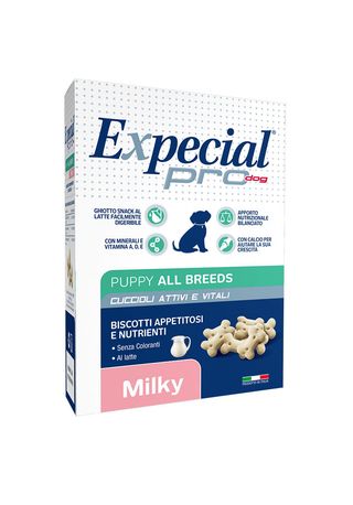 Expecial pro dog puppy all breeds biscotti milk 300g