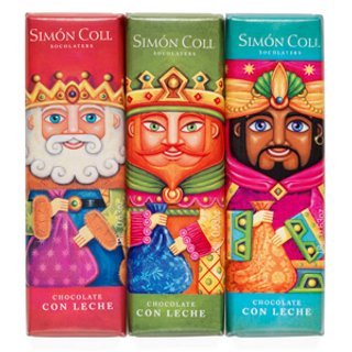 Chocolatinas Reyes Magos Pack 3 Ud. 54 g Simon Coll