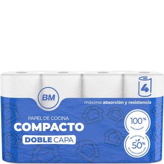 BM Papel De Cocina Compacto 4 Rollos