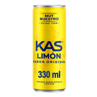 KAS Limón Refresco con gas sabor Limón Lata 330ml