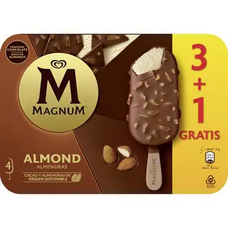 Helado Bombón Almendras P-3 + 1 Gratis 330 Ml