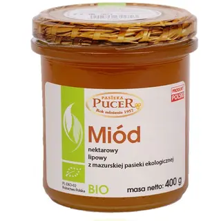 Miód Nektarowy Lipowy Bio Pasieka Pucer 400g