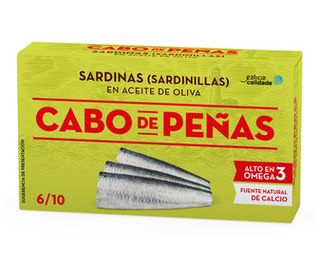 Sardinillas en Aceite de Oliva Cabo de Peñas Lata de 60 G.