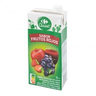 Bebida De Fruta Frutos Rojos Carrefour Classic Brik 1 L.