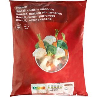 Mix De Brocoli, Coliflor Y Zanahoria Eroski, Bolsa 1 Kg. (25904848)