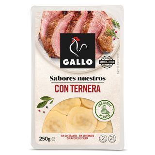 Pasta Fresca Rellena Con Ternera Gallega Gallo Bandeja 250 G