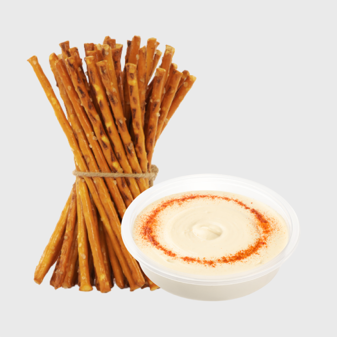 Paluszki i krakersy.