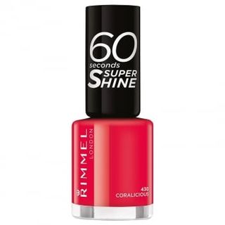 Esmalte De Uñas 60 Seconds Super Shine Nº 430 Coralicious Rimmel London 1 Ud.
