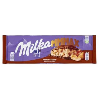 Milka Mmmax, Maxi Tavoletta Di Cioccolato Al Latte 100% Alpino Con Arachidi E Caramello - 276G - 758852