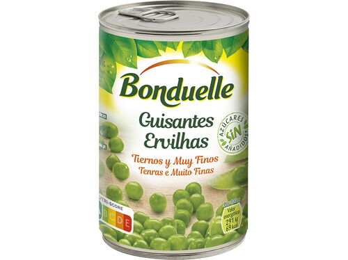 ERVILHAS BONDUELLE SEM ADIÇÃO DE AÇUCAR 400(250)G