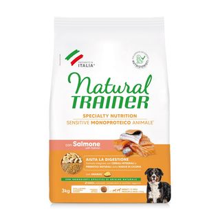 Natural trainer sensitive no gluten medium&maxi adult con salmone 3kg