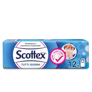 Scottex Fazzoletti Tutti I Giorni Confezione Da 12 Pacchetti - 000401041