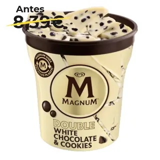 Magnum Helado Chocolate Blanco y Cookies 440ml