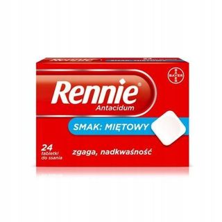 Rennie Antacidum 680 mg + 80 mg 24 tabletek