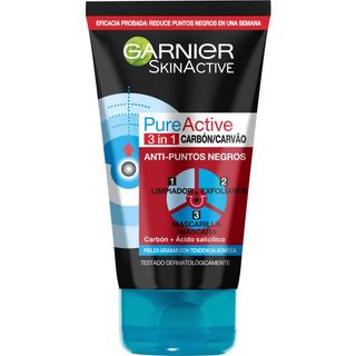 Pure Active Limpiador 3en1 Carbón - Garnier - 150 ml 3600541895560