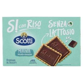 Riso Scotti Si Con Riso Senza Lattosio Merenda Biscotto E Cioccolato 8 X 25 G - 502880
