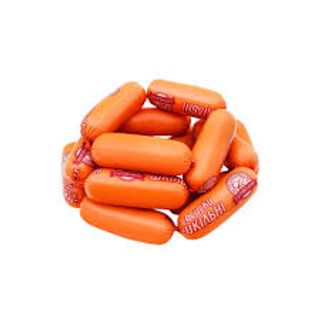 Parówki szkolne "SMK" 1 porcja ok 100g, cena za 1kg: 22.6 zł