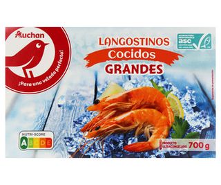 Langostinos Grandes 21/28 Cocidos y Ultrancongelados Alcampo 700 G