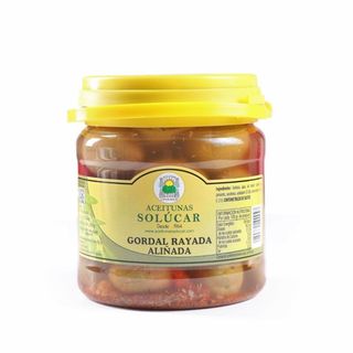 Aceituna Gordal Rayada Garrafa 350Gr