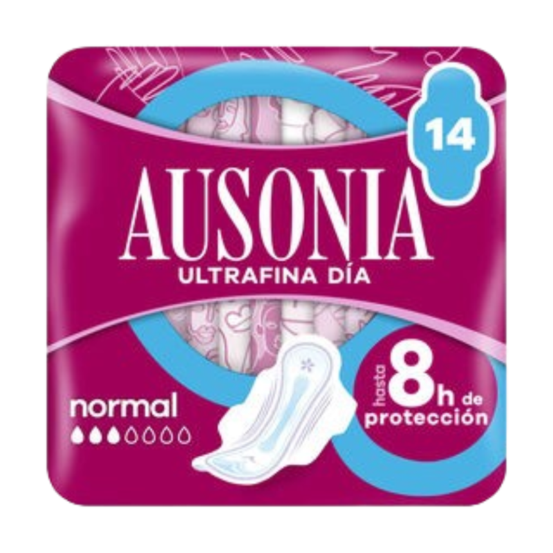 Ausonia Penso Higiénico Ultrafina Normal com Abas 14un