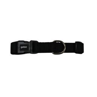 Gotoo Collar de nylon negro para perros