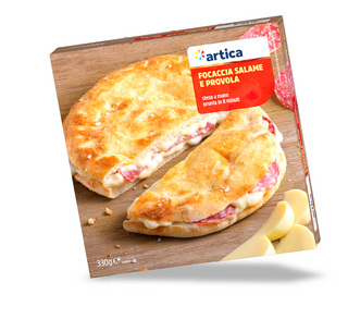 Focaccia Salame Provola 330G Artica