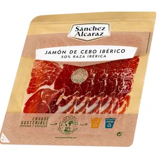 Sanchez Alcaraz Presunto Ibérico em Fatias sem Lactose sem Glúten embalagem 100 g - 18383001486
