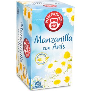 Infusión Manzanilla Con Anís, Caja 25 Bolsitas 30 G