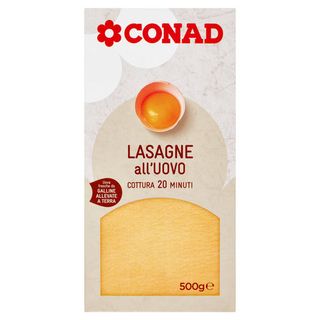 CONAD Lasagne all'Uovo 500 g - 8003160430863