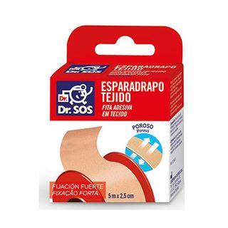 Esparadrapo De Tejido Fijación Fuerte Color Carne 5 Mx2,5 Cm Dr. Sos (8411719502440)