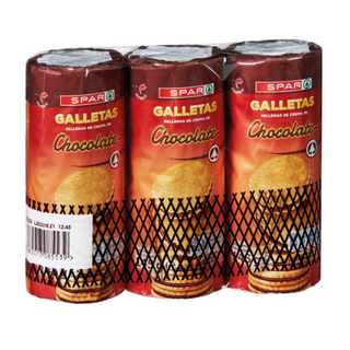 Galletas Spar Rellenas De Chocolate 145Gr
