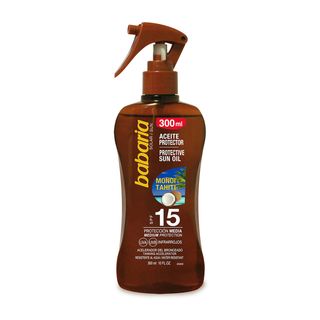 Aceite Solar Tahiti Spf15 Babaria, Pistola 300 Ml (272453)