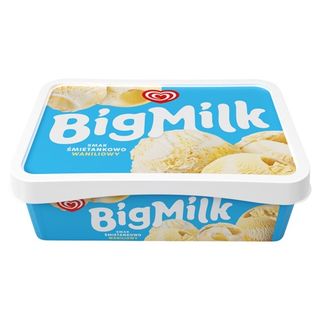 Big Milk Lody Śmietankowo-Waniliowe, 900 ml