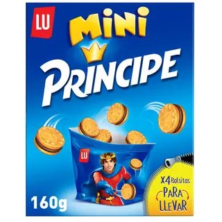 Lu Prince Mini Principe Crema De Chocolate Galleta-Sandwich 160 Gr