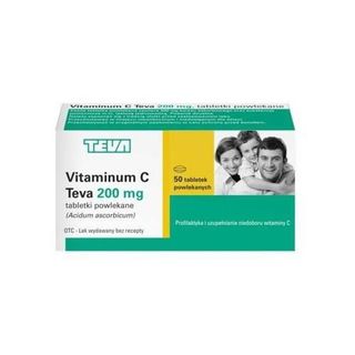 Vitaminum C Teva 200 mg 50 tabletek
