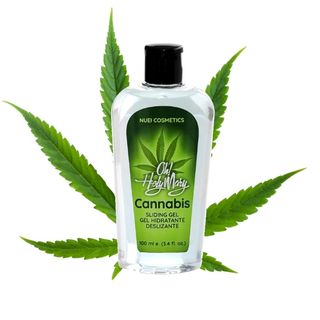 cbd żel rozgrzewający na bazie wody z cannabis, intensywny seks, 100% wegański, 100 ml