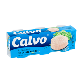 Atún Claro Calvo Aceite Vegetal Pack 3 Uds.