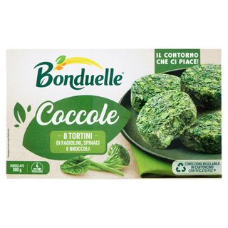 Bonduelle Coccole 8 Tortini Di Spinaci, Fagiolini E Broccoli Surgelato 300 G