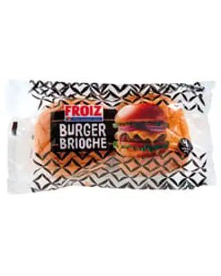 Pão Burger Brioche com manteiga Froiz 4 unidades 220 g