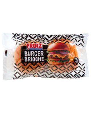 Pão Burger Brioche com manteiga Froiz 4 unidades 220 g