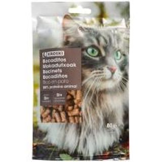 Bocaditos Naturales Para Gato Eroski, Paquete 80 G (25957275)