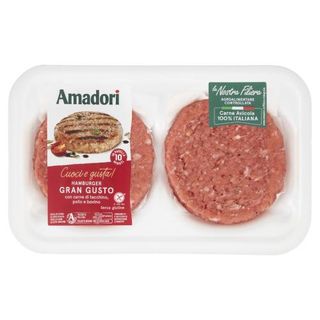 Amadori Hamburger Gran Gusto 0,204 Kg - 106779
