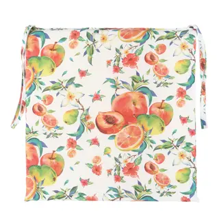 Cuscino sedia decoro pesche, - 40x40 cm