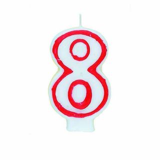 Partygram vela deluxe número 8