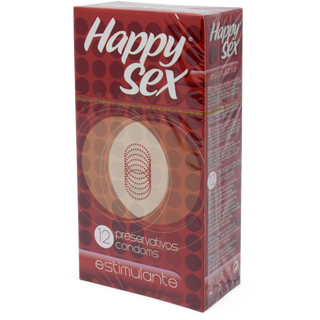 Preservativos Estimulantes - Happy Sex - 12 unidades 9556564084662