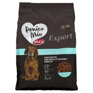Selex Amico Mio Expert Cane Senior Crocchette Con Pollo E Tacchino Freschi 3 Kg - 409139