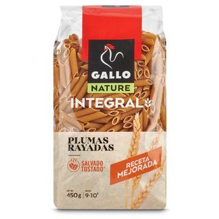 Plumas Rayadas Integral Gallo Bolsa 450 G