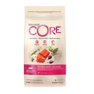 Wellness Core Adult Sterilised Ocean Salmón Pienso Para Gatos 1.75Kg