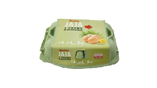 Auchan - Jaja z chowu na wolnym wybiegu rozmiar L - 6 sztuk